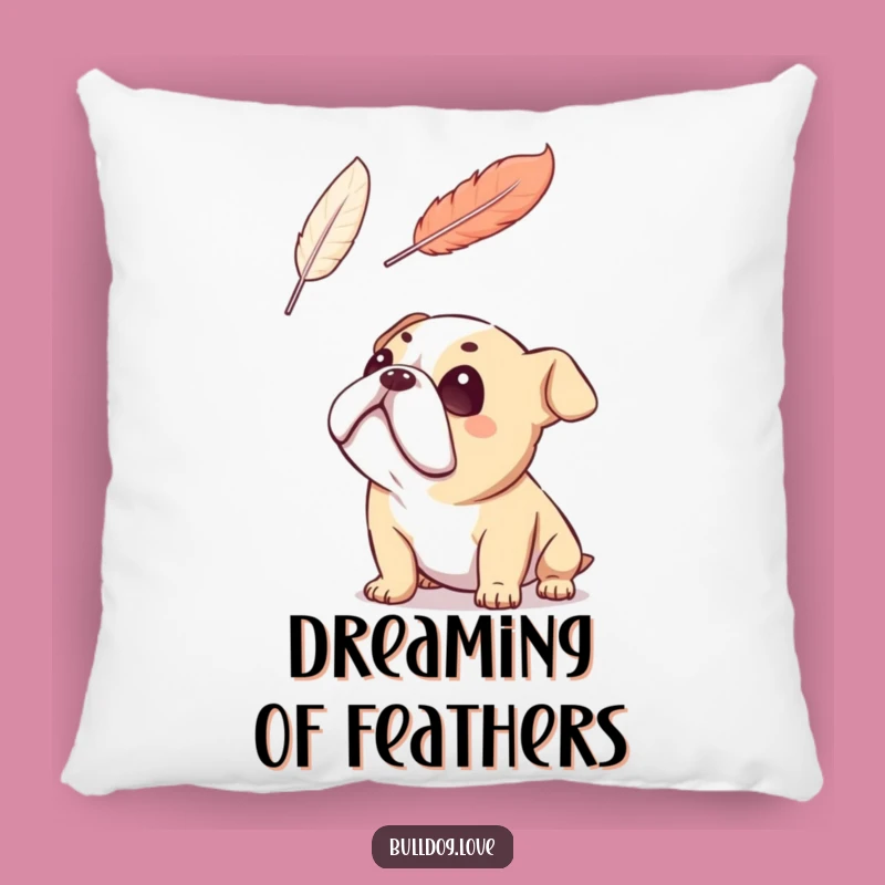 Funny Bulldog Feather Pillow: Comfy Dreams and Hilarious Moments