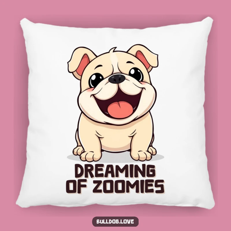 Funny Kawaii Bulldog Wagging Pillow - Huggable Excitement and Comfy Joy!