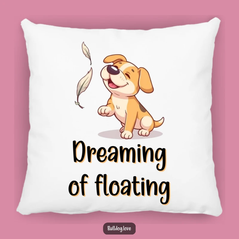 Funny Broad Snout Dog Pillow: Feather Catching Cushion, Cozy & Comical Gift