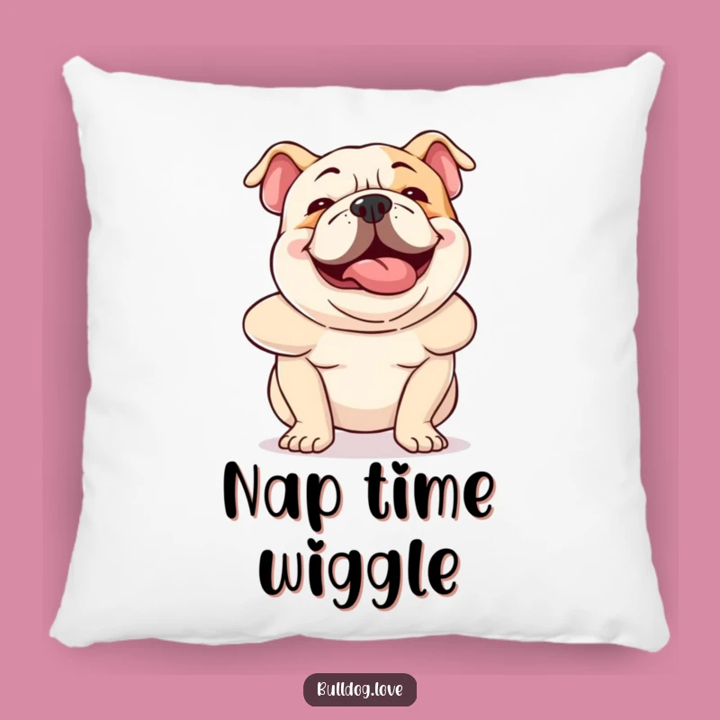 Funny Bulldog Wiggle Pillow: Hilarious Comfort and Cute Dog Decor
