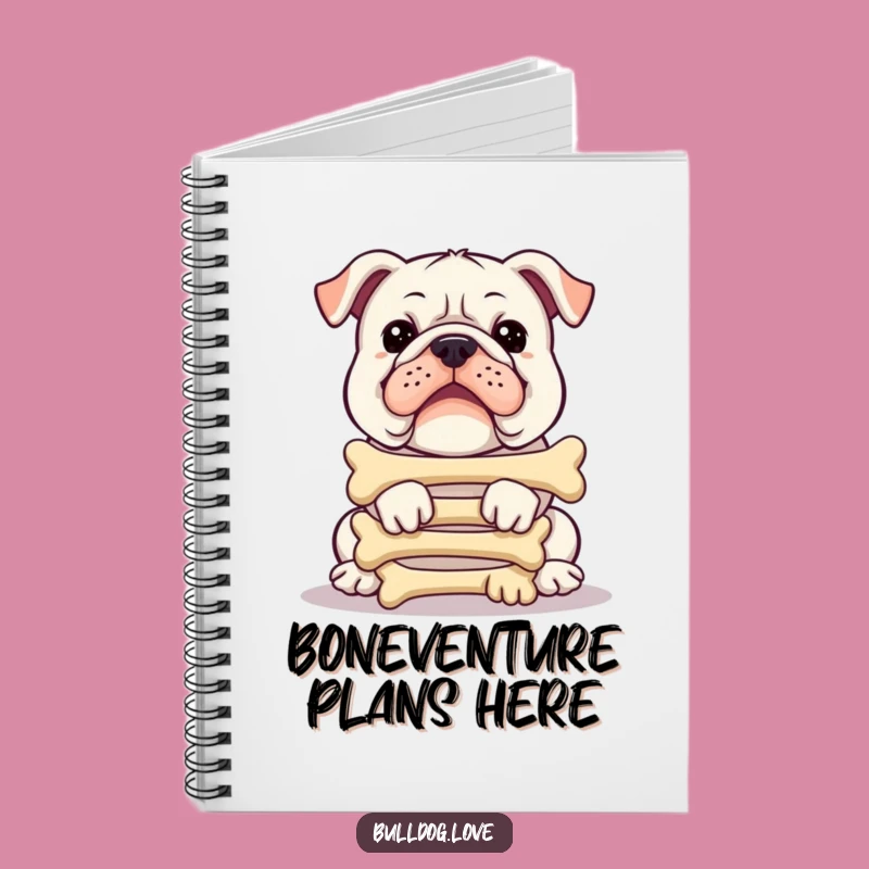 Funny Bulldog Bone Tower Notebook: Jot Down Laughs and Ideas