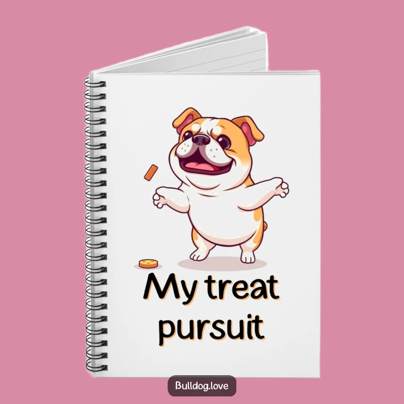 Funny Bulldog Jump Notebook: Capture Ideas with Energetic Canine Spirit Gift