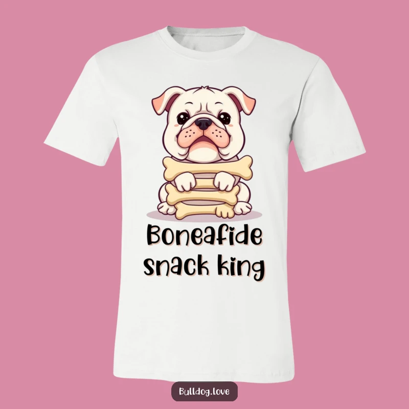 Funny Bulldog Balancing Bones T-Shirt: A Hilarious Gift for Any Occasion