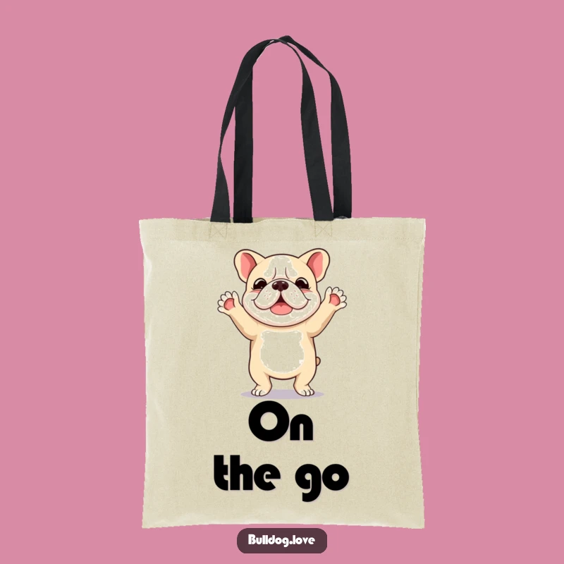 Funny Bulldog Dancing Tote Bag - Carry Your Happiness Everywhere